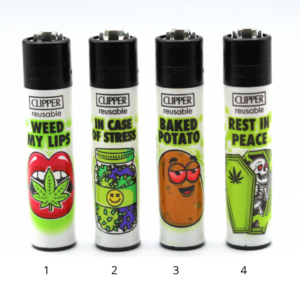 Mechero Clipper Weed Slogan 12