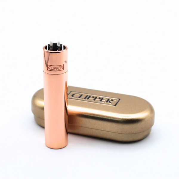 Mechero Clipper De Metal Rose Gold