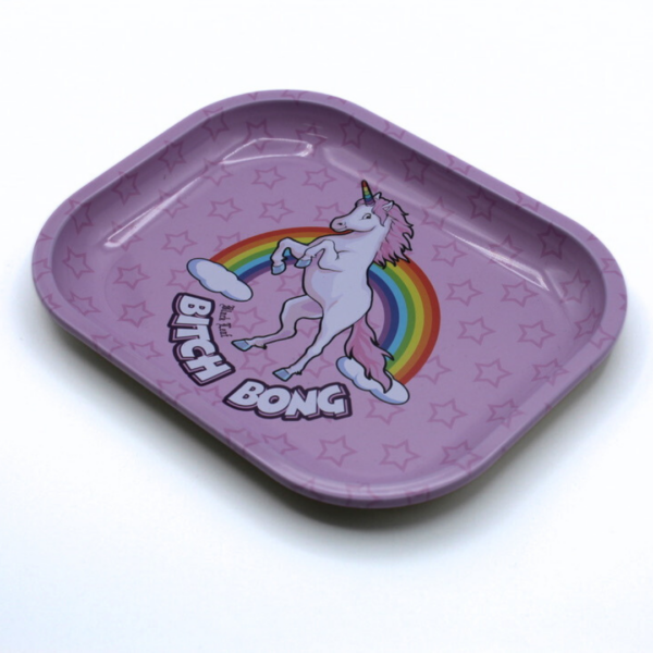 Bandeja de liar unicornio rosa